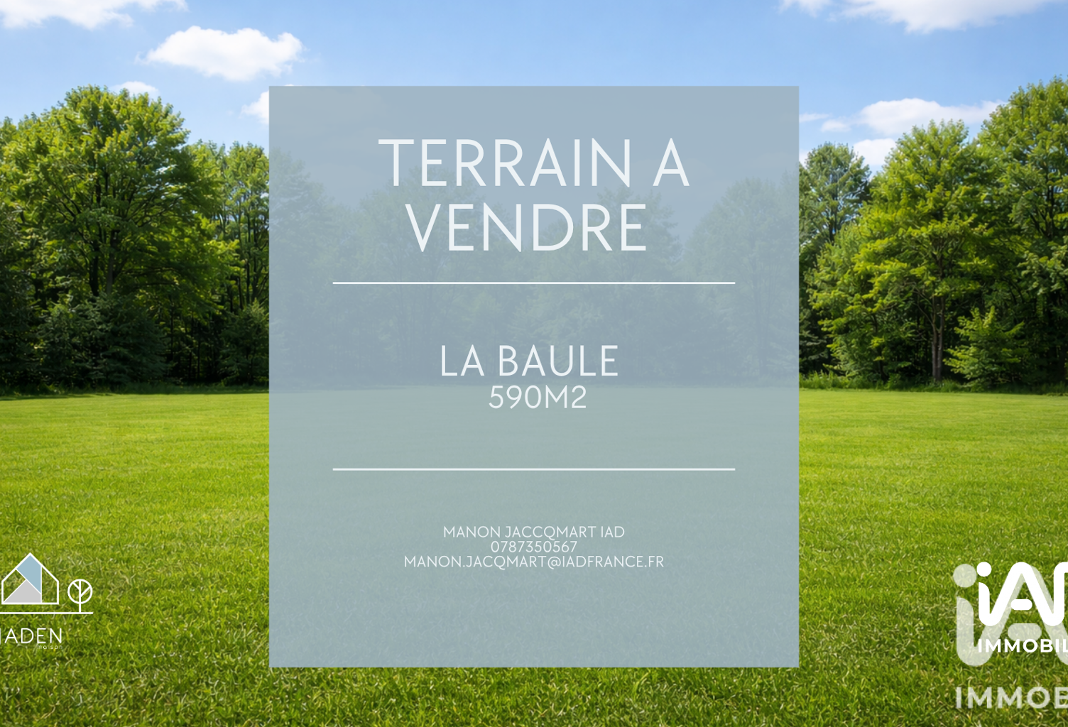 Vente Terrain à bâtir 590 m&sup2; — photo 1