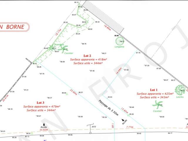 Vente Terrain à bâtir 344 m&sup2; — photo du bien