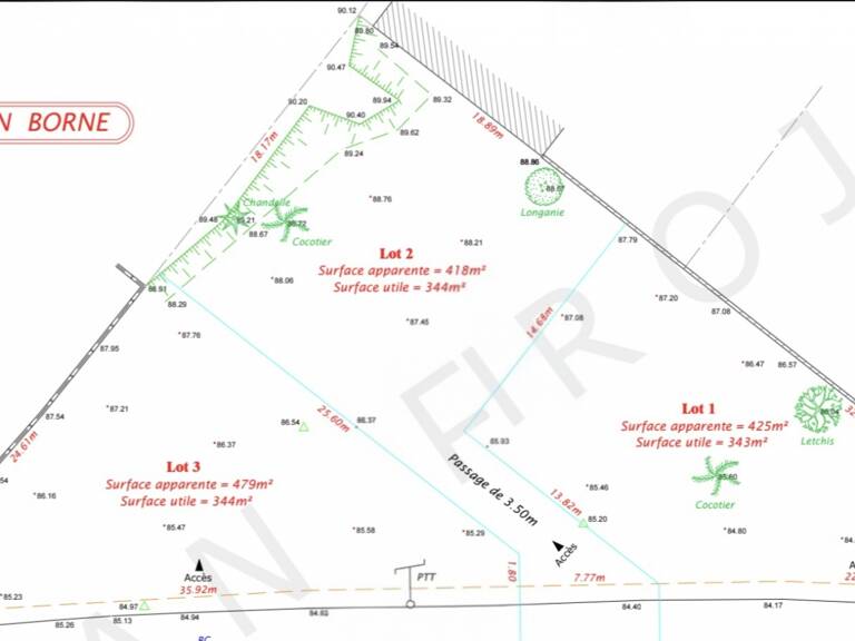 Vente Terrain à bâtir 344 m&sup2; — photo 1