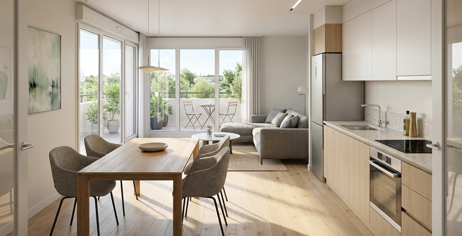 BEAU T2 DE 50 M² AVEC BALCON A NOISY-LE-GRAND (PROCHE RER A) — photo 1