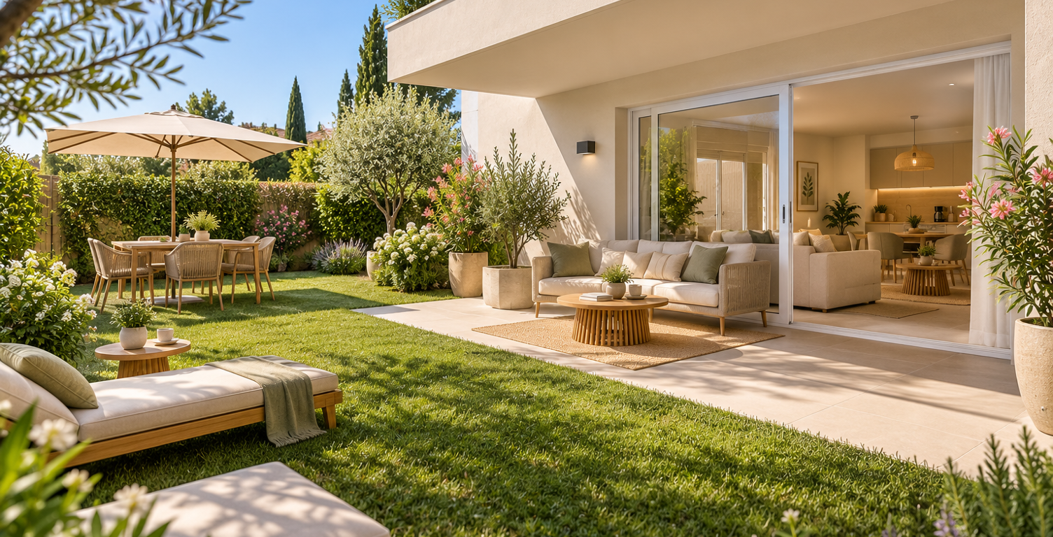 -CARPENTRAS CENTRE - T2 de 40M² avec GRAND JARDIN de 100M² — photo 1