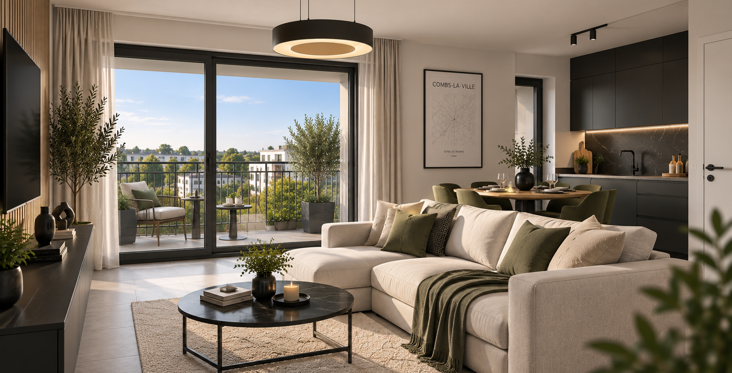 CESSON (77) – RETOUR DE LOT | 2 PIÈCES NEUF AVEC BALCON – LIVRAISON Janvier 2028 — photo 1