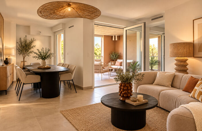 A Sète, Magnifique Appartement T2  terrasse vue dégagée sur l'étang à  l'horizon — photo 2