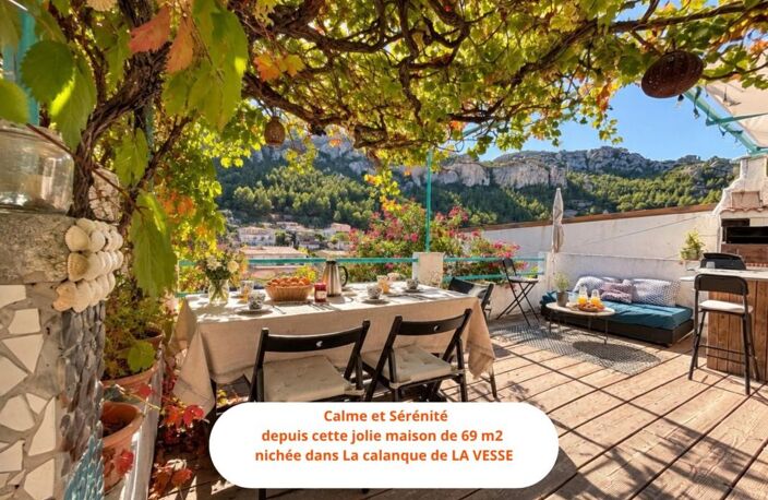 LA VESSE | Maison 63,20 m² – Terrain 431 m² | Véritable refuge méditerranéen.  509 400 euro — photo 2