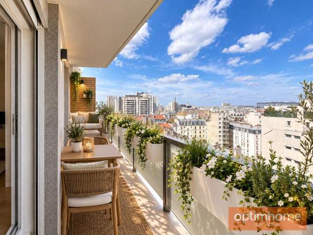 11ème ÉTAGE - VUE PANORAMIQUE SUR PARIS - 90 m² - 3 CHAMBRES - BALCON - 2 Places de parking & Cave — photo du bien