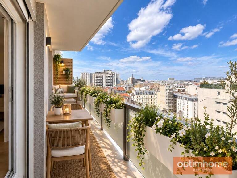 11ème ÉTAGE - VUE PANORAMIQUE SUR PARIS - 90 m² - 3 CHAMBRES - BALCON - 2 Places de parking & Cave — photo 1