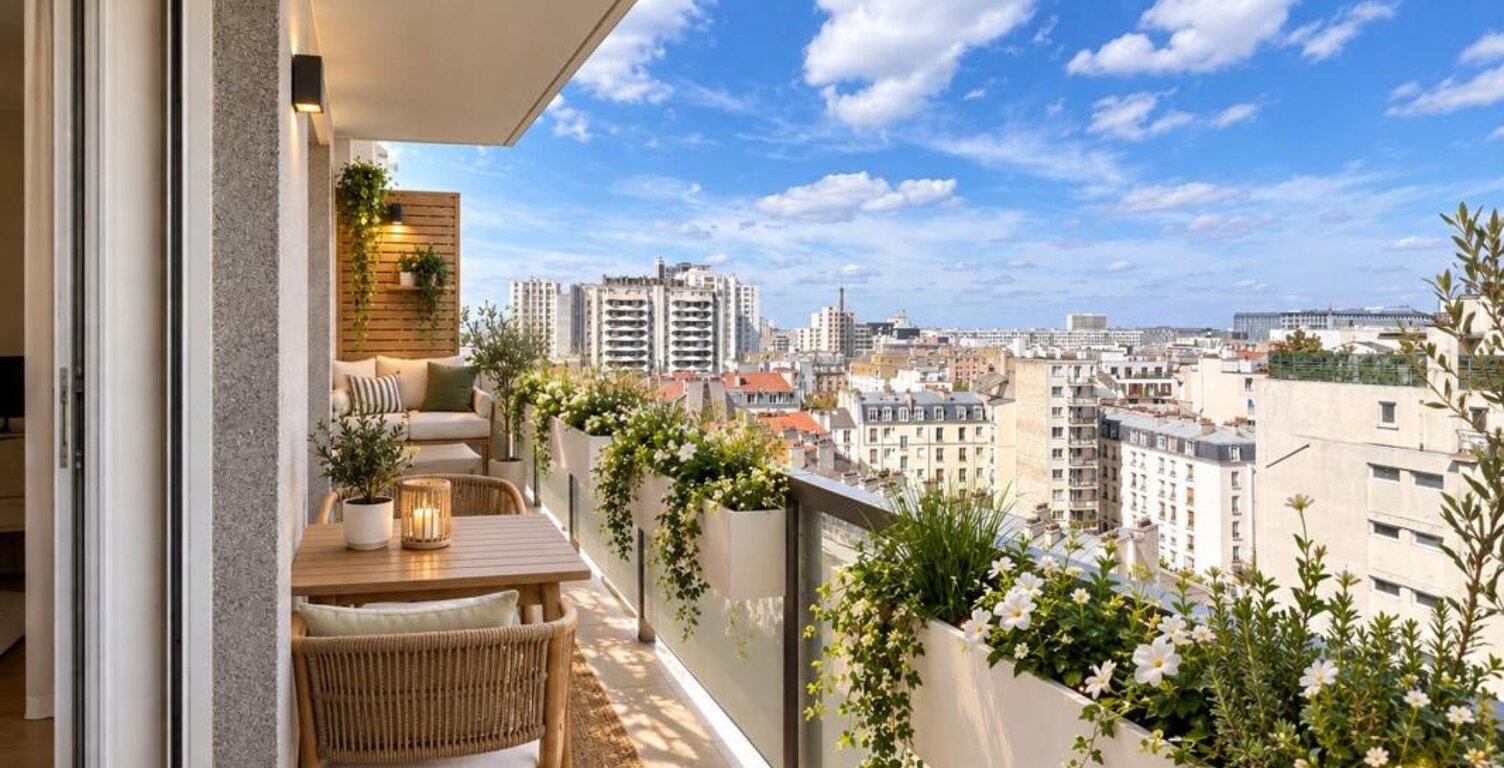 11ème ÉTAGE - VUE PANORAMIQUE SUR PARIS - 90 m² - 3 CHAMBRES - BALCON - 2 Places de parking & Cave — photo 1