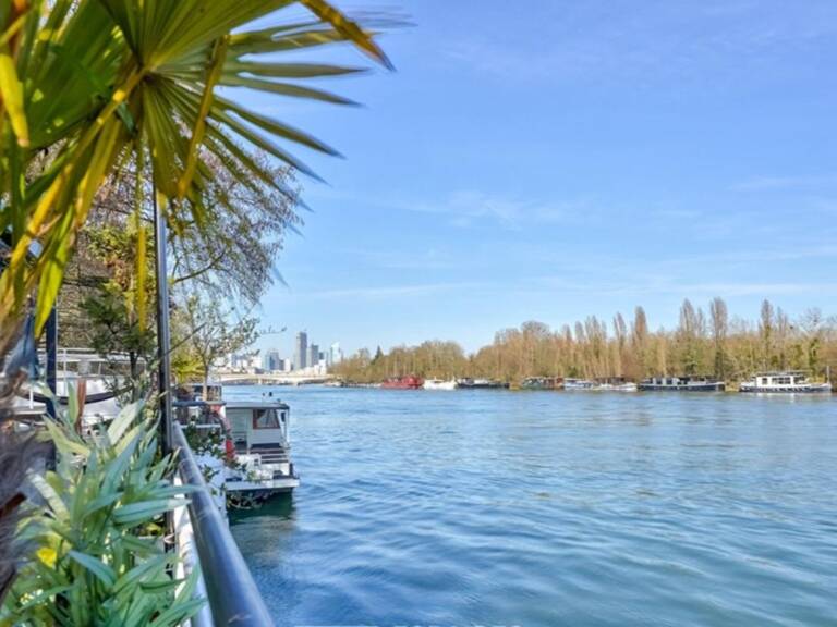 92150 - SURESNES - PENICHE D'EXCEPTION - AUX PORTES DE PARIS - QUARTIER RECHERCHE - LUMINEUSE - HAVRE DE PAIE — photo 1