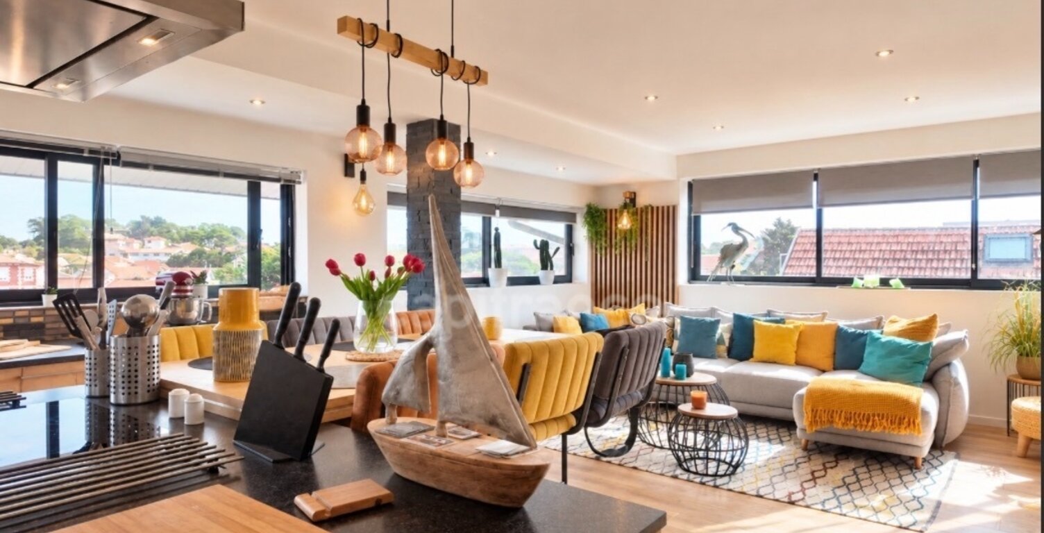 Exceptionnel à LACANAU OCEAN – Appartement contemporain meublé de 74 m², vue panoramique 180°, dernier étage, plage et centre à pied — photo 1