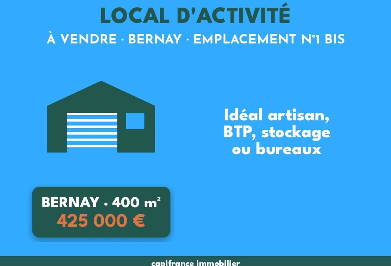 Local/bureau à vendre BERNAY (27) — photo 1