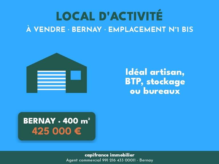 Local/bureau à vendre BERNAY (27) — photo 1