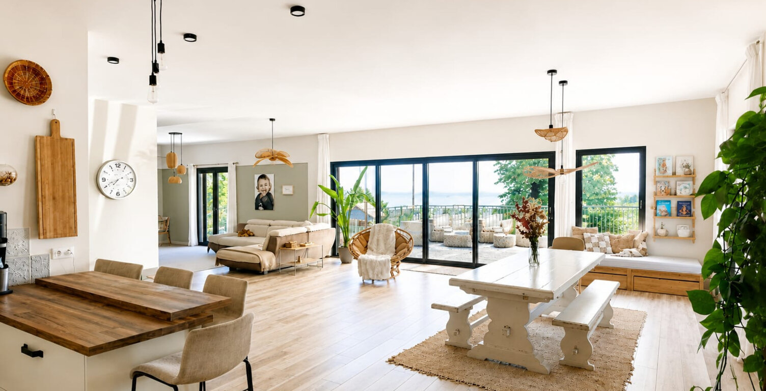 Ardèche - Magnifique Maison d'architecte de 184 m² habitable - Bel espace extérieur - Vue panoramique sur les montagnes ardèchoises et sur le vercors — photo 1