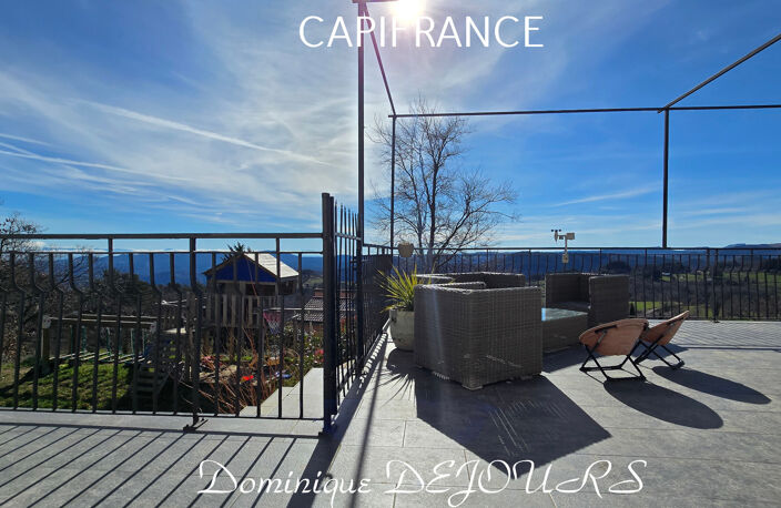 Ardèche - Magnifique Maison d'architecte de 184 m² habitable - Bel espace extérieur - Vue panoramique sur les montagnes ardèchoises et sur le vercors — photo 2