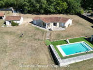 Maison Plain-pied 113.5m2+21.5m2 avec un gîte à vendre 4 pièces BRANTOME (24) - Garage, piscine chauffée 11x5 avec sa plage et carport - — photo 2