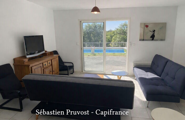 Maison Plain-pied 113.5m2+21.5m2 avec un gîte à vendre 4 pièces BRANTOME (24) - Garage, piscine chauffée 11x5 avec sa plage et carport - — photo 3