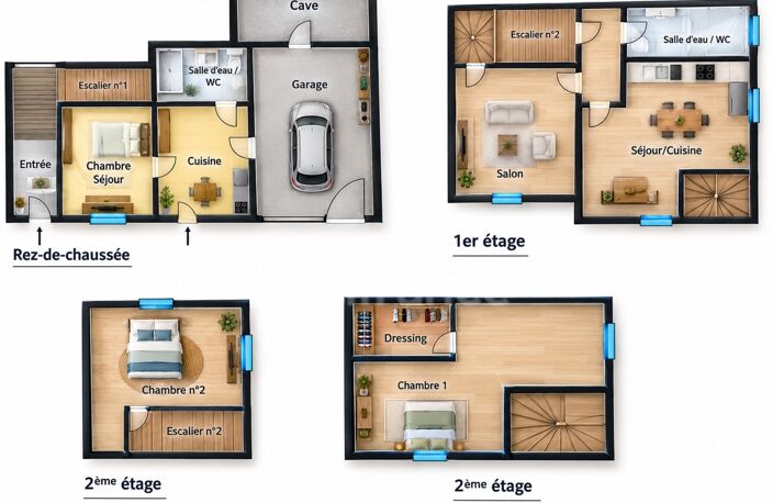 Uzès à 4 km – Maison de village T5 d'environ 130 m² avec garage (composée de 2 logements), pas d'extérieur — photo 2