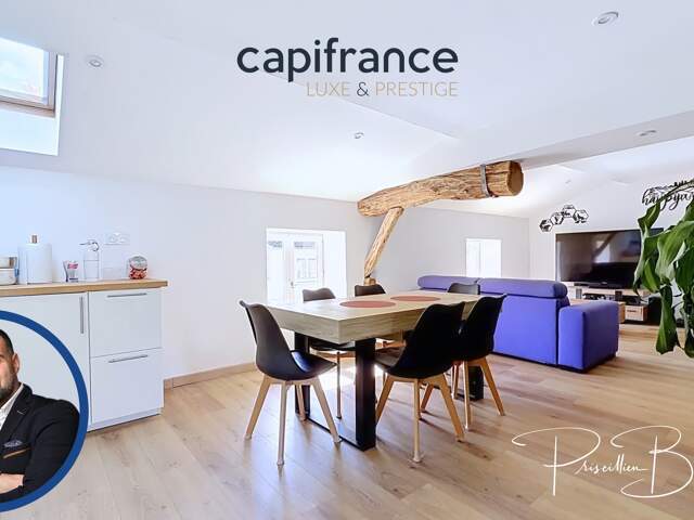 Appartement à vendre 2 pièces GREZIEU LA VARENNE (69) GRÉZIEU-LA-VARENNE – T2 de 48 m² en hypercentre, dernier étage, charme et luminosité — photo du bien