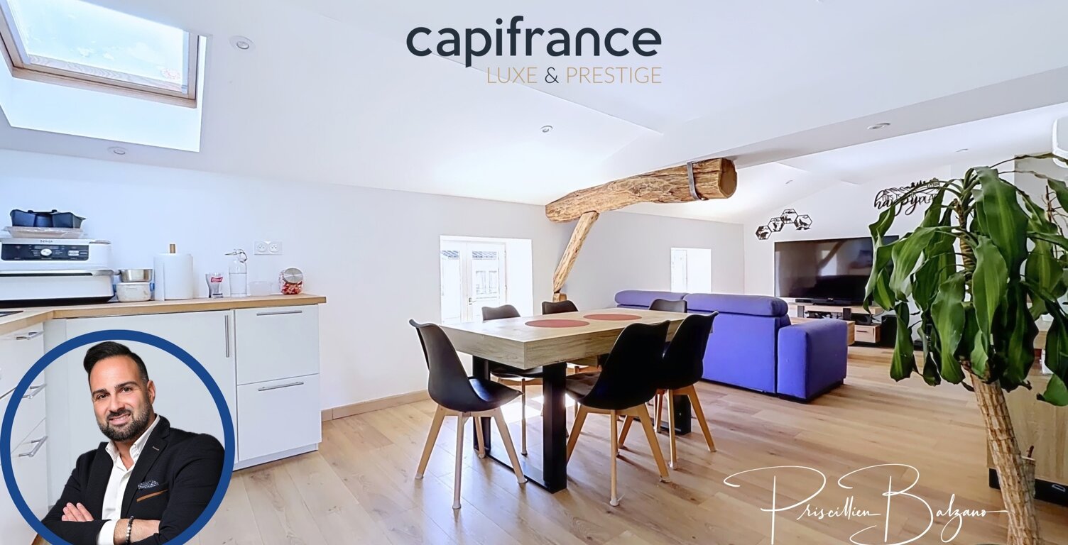 Appartement à vendre 2 pièces GREZIEU LA VARENNE (69) GRÉZIEU-LA-VARENNE – T2 de 48 m² en hypercentre, dernier étage, charme et luminosité — photo 1