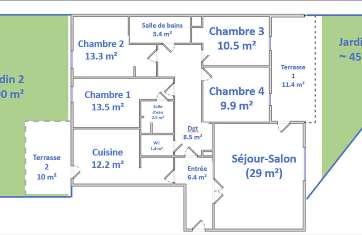 Appartement 5 pièces BRON - secteur FORT-EGLISE - Terrasses et garage — photo 3