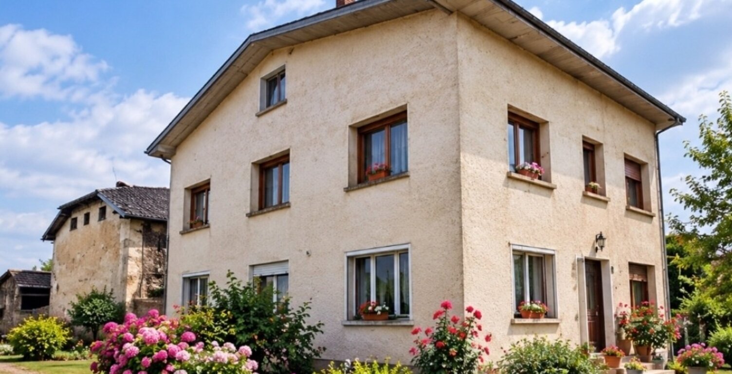 MAISON à vendre proche VITTEL (88) avec GARAGE et ATELIER - TERRAIN :env. 1400 m2 — photo 1