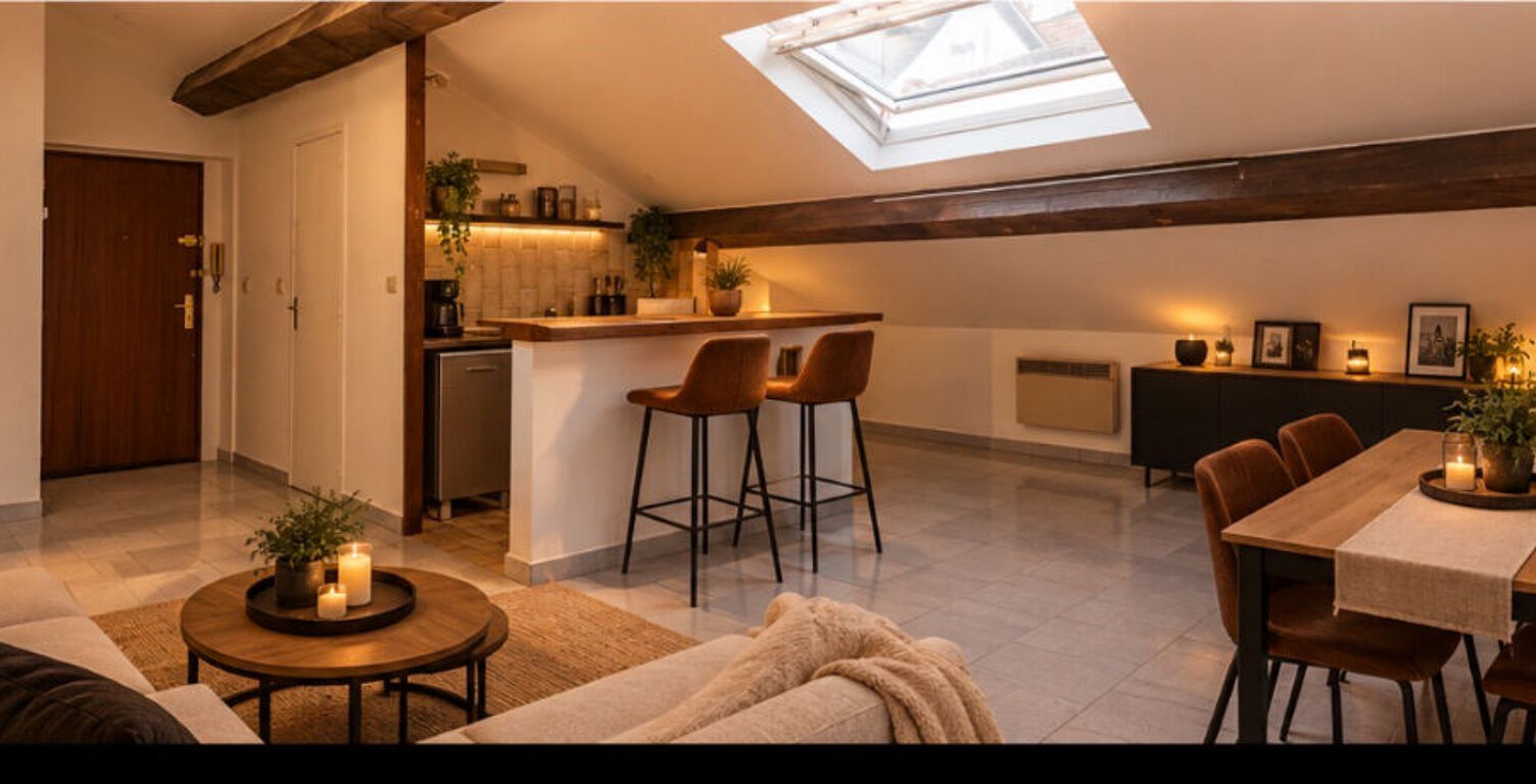 Appartement au calme sur cour : Lyon 7 de 39,84 m² au sol, 24.69 m2 Loi Carrez — photo 1
