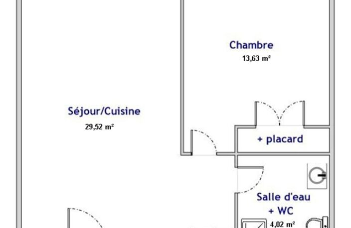 Appartement Feurs 2 pièce(s) 47 m2 — photo 3