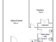 Appartement Feurs 2 pièce(s) 47 m2 — photo 3