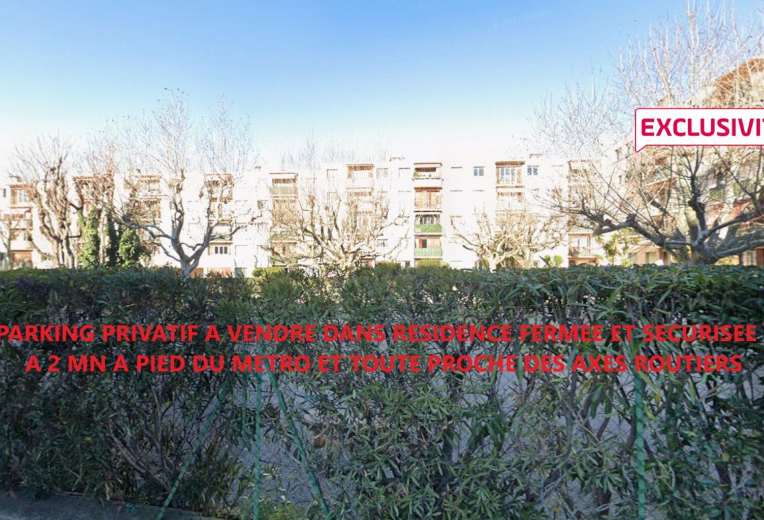 Marseille (13013) - LA ROSE - Exclusivité -  Place de parking extérieure privative — photo 1