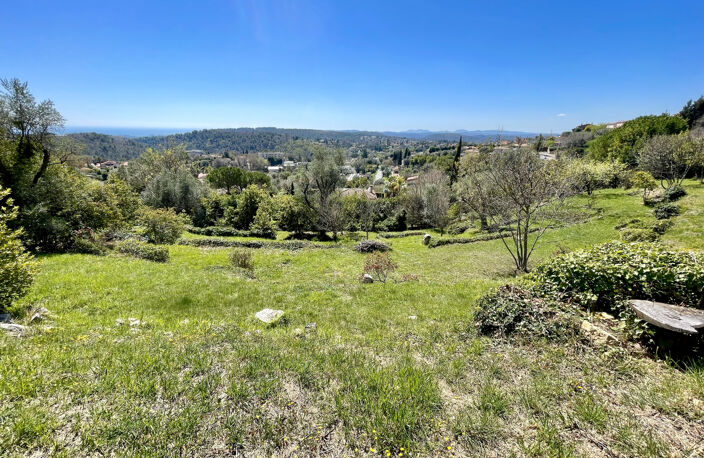 EXCLUSIVITE VENCE - Terrain à bâtir avec vue mer - PC accord — photo 2