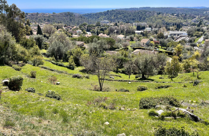 EXCLUSIVITE VENCE - Terrain à bâtir avec vue mer - PC accord — photo 3