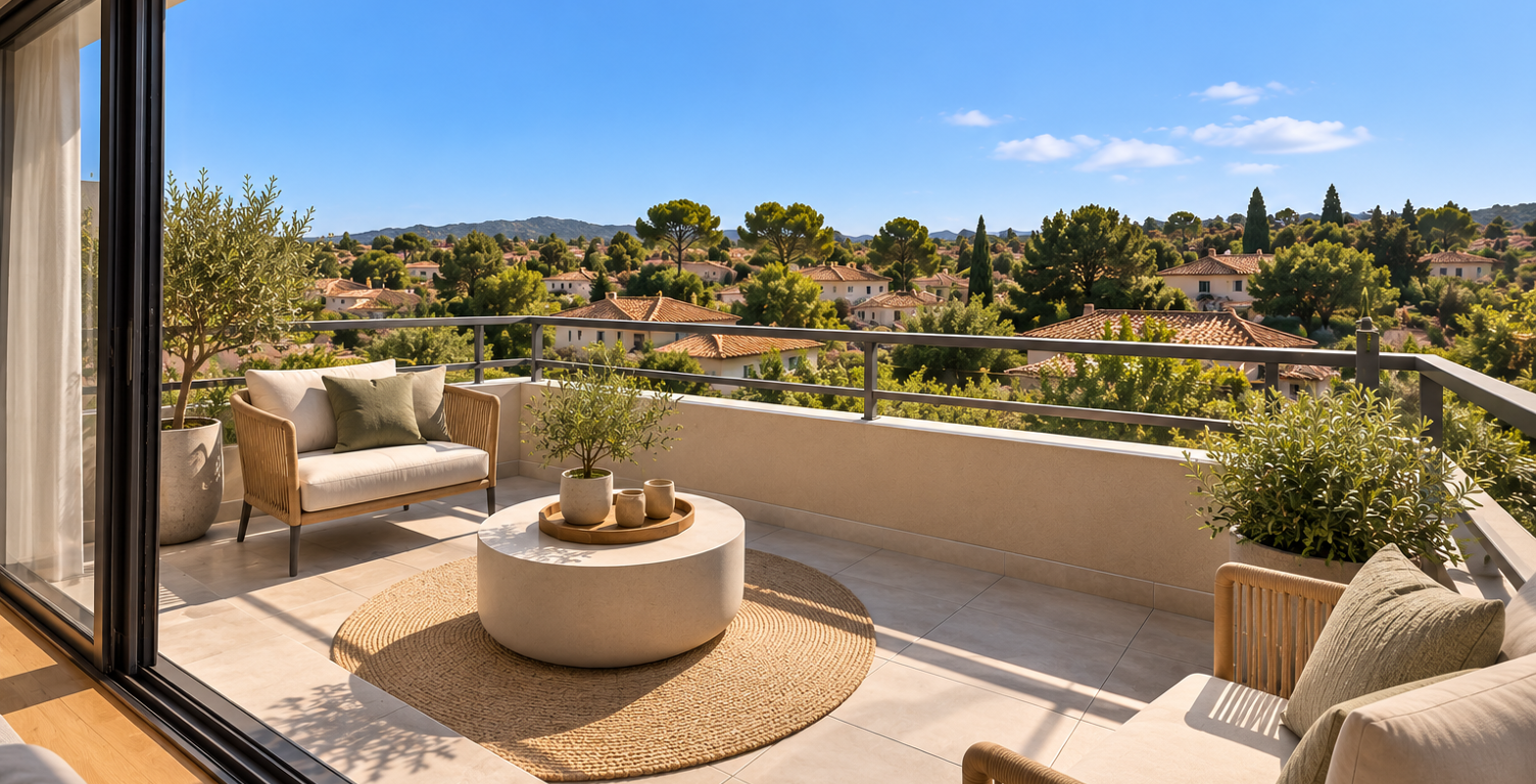 Aix en Provence/Éguilles – Beau T2 neuf avec grande terrasse — photo 1