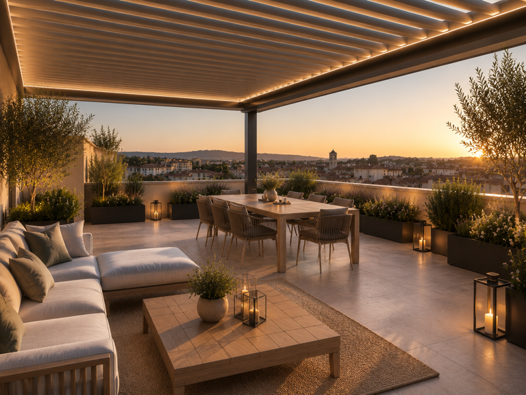 Bien d'exception à Aix-en-Provence – Maison de ville T6 avec jardin rooftop et parking  — photo 1
