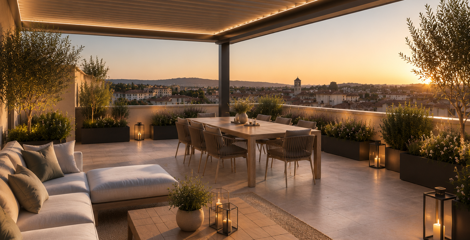 Bien d'exception à Aix-en-Provence – Maison de ville T6 avec jardin rooftop et parking  — photo 1