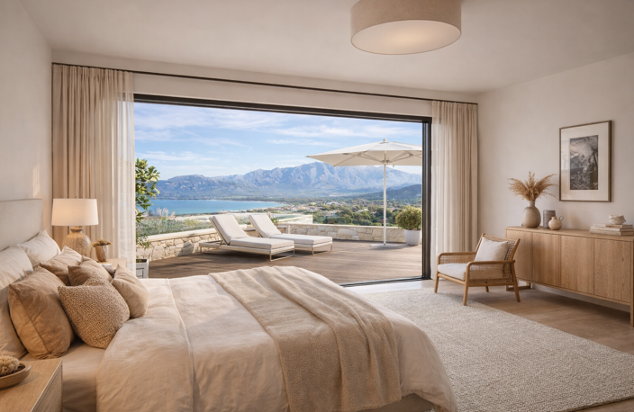 MAGNIFIQUE VUE MER SUR BAIE DE CALVI – DERNIER ETAGE DUPLEX DE 100M² AVEC 60M² DE TERRASSE — photo 4