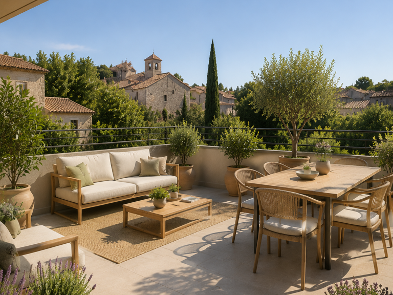 -PUYRICARD CENTRE VILLAGE 4P 100M² AVEC TERRASSE DE 25M² — photo 1