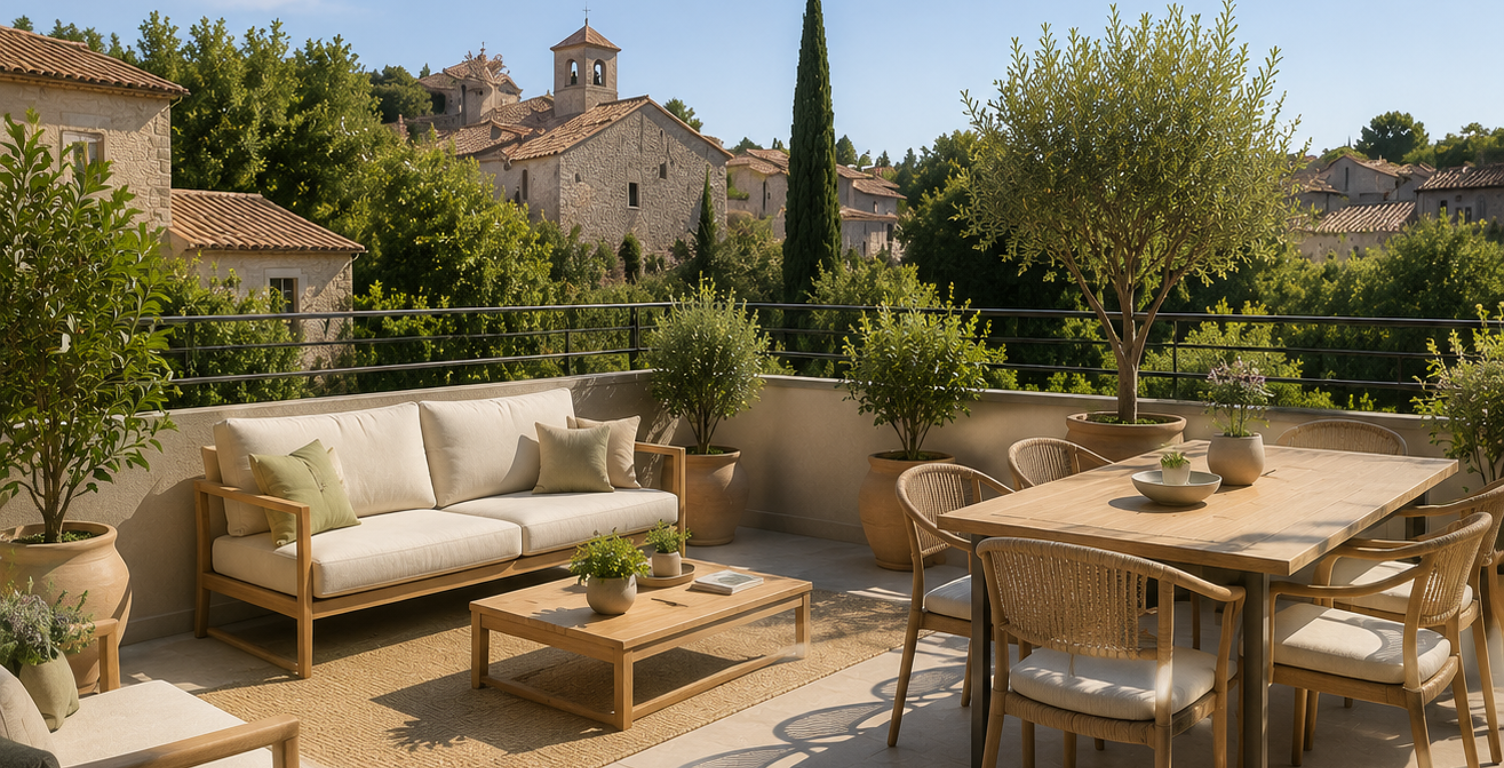 -PUYRICARD CENTRE VILLAGE 4P 100M² AVEC TERRASSE DE 25M² — photo 1