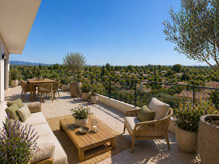 -Roof-Top T3 exposé sud avec grande terrasse sans vis à vis — photo 1