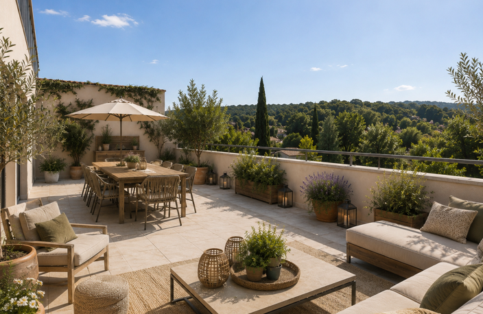 Duplex d’exception de 100m² avec deux terrasses – Dernier étage à Gardanne — photo 2