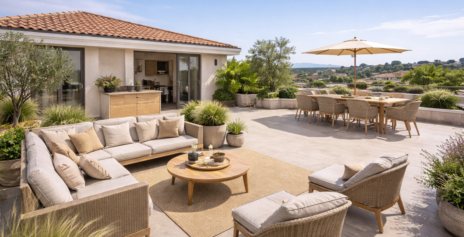 T4 rooftop d’exception avec plus de 52 m² de terrasses : un bien rare aux portes du centre-ville ! — photo 1