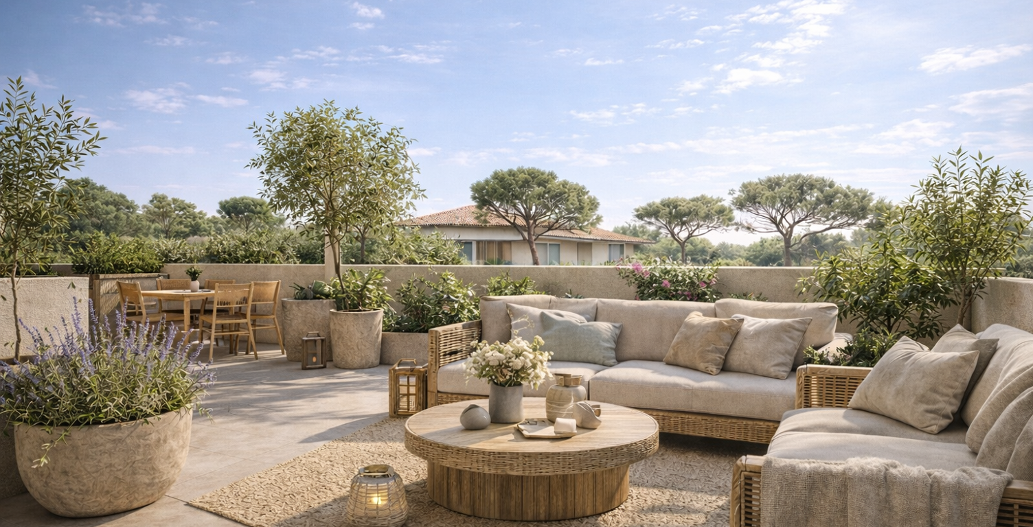 DERNIER ETAGE 4P DE 100M² AVEC UNE GRANDE TERRASSE DE 17M² ET PARKINGS — photo 1