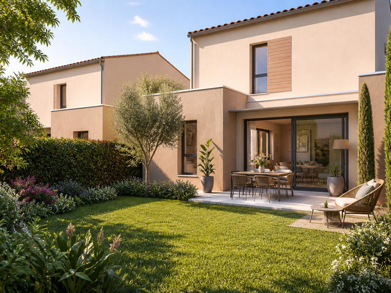 Maison 4 pièces neuve de 90m² avec une chambre en rdc et garage à Gardanne — photo 1