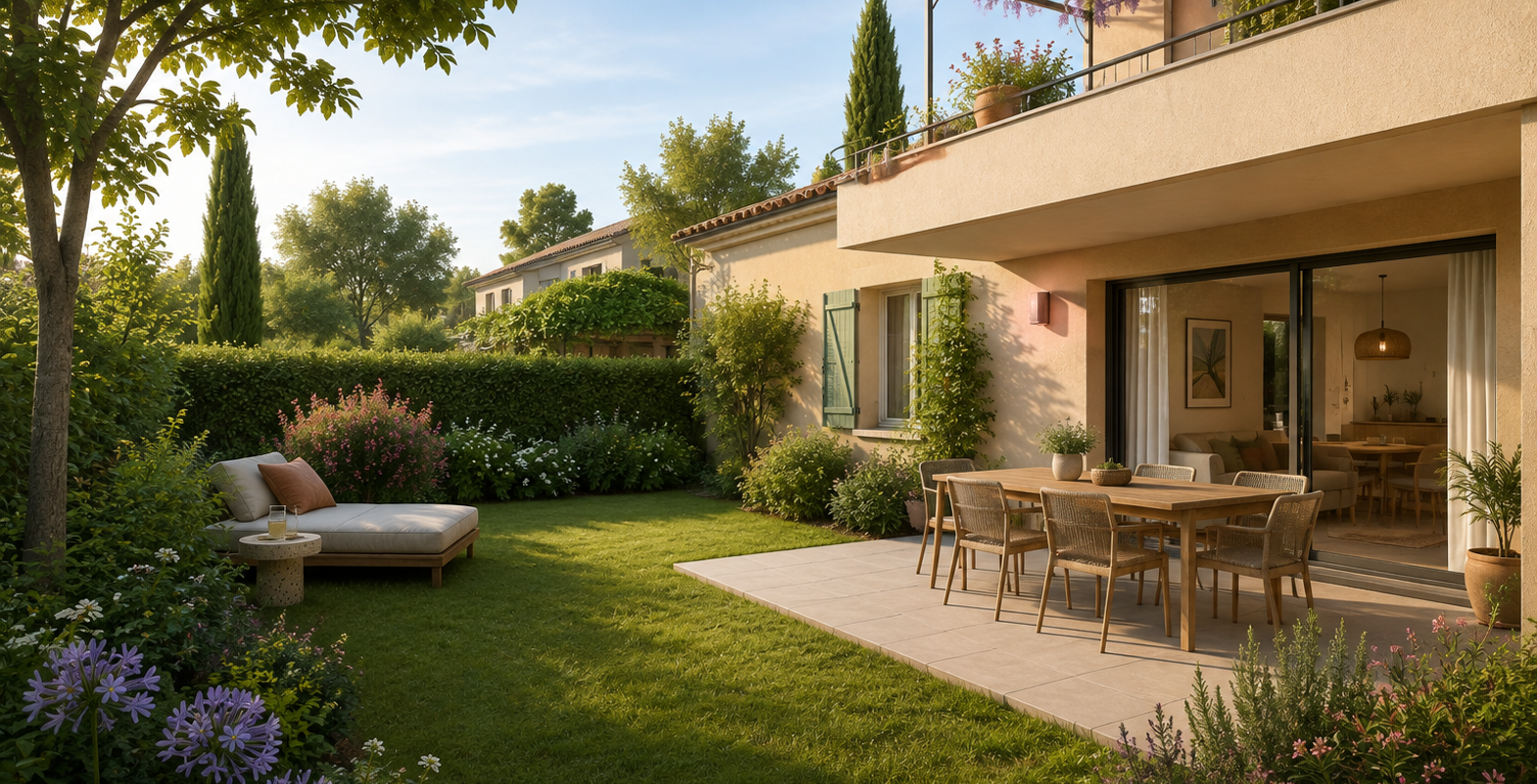 - Vivez entre ville et nature dans ce T3 avec jardin à Aix-en-Provence — photo 1