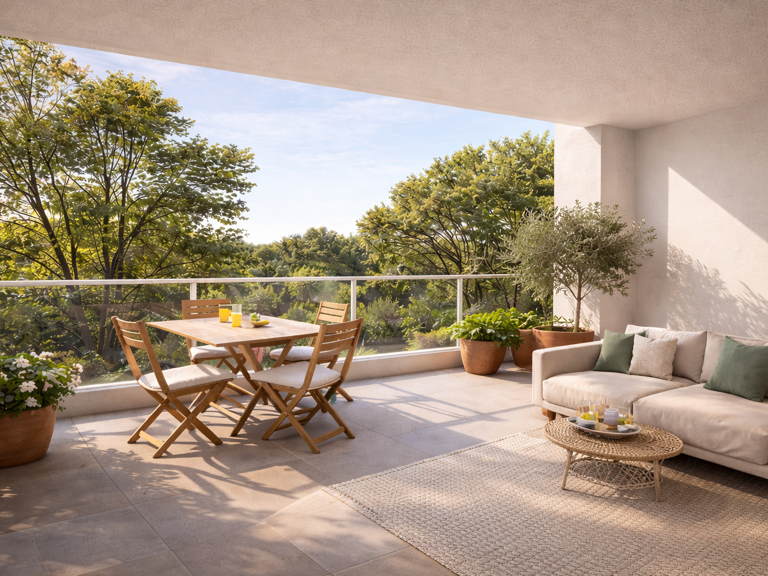 -Dernier étage avec grande terrasse – T3 neuf à Aix-en-Provence Célony — photo 1