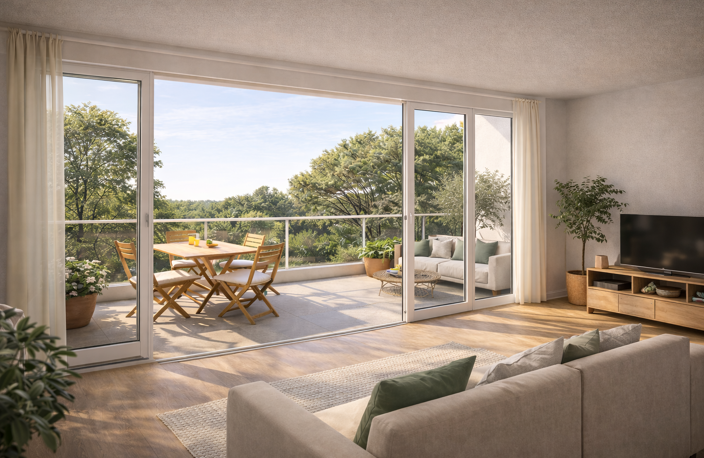 -Dernier étage avec grande terrasse – T3 neuf à Aix-en-Provence Célony — photo 2