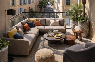 -A 5MIN A PIED DE LA ROTONDE - GRAND 2P DE 50M² AVEC EXTERIEUR — photo du bien