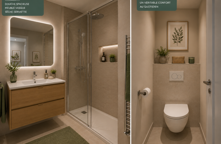 -Aux portes d'Éguilles – T3 neuf avec jardin privé  — photo 4