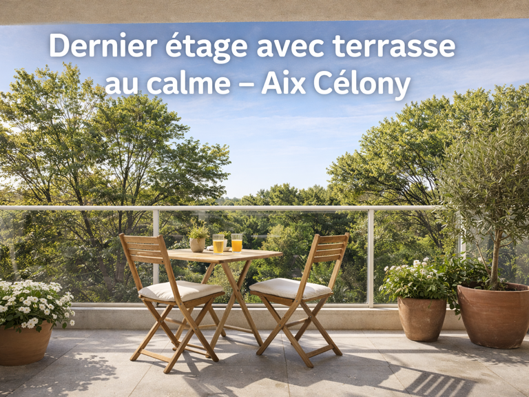 -T2 Dernier étage avec terrasse au calme – Aix Célony — photo 1