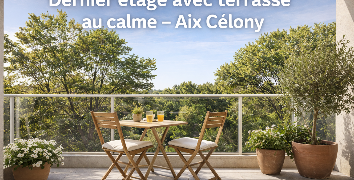 -T2 Dernier étage avec terrasse au calme – Aix Célony — photo 1