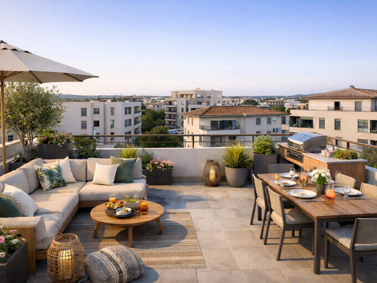 -EXCEPTIONNEL DERNIER ETAGE 3P DE 75M² AVEC 103M² DE TERRASSE — photo 1