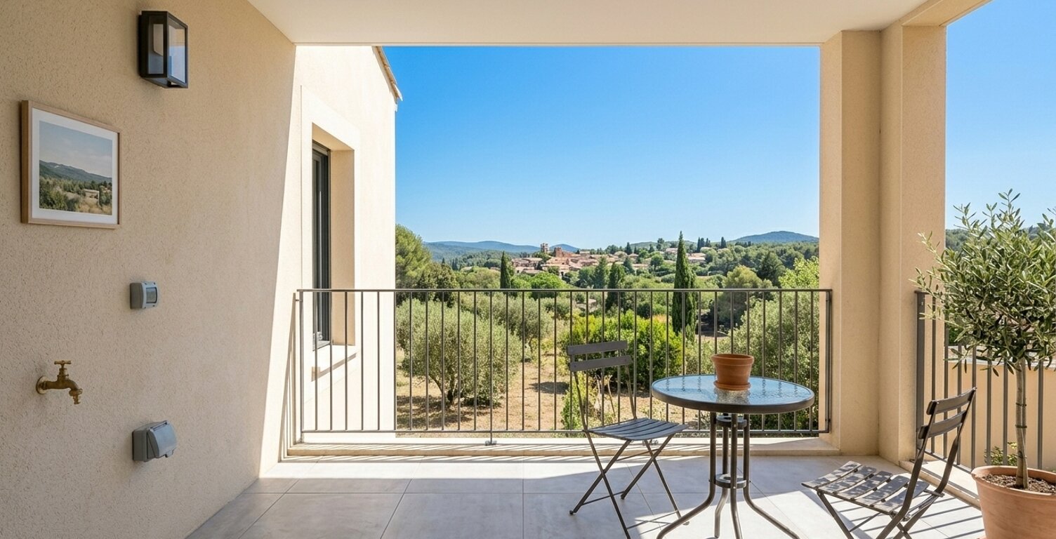 - Coup de cœur à Éguilles : T2 avec terrasse & parking — photo 1